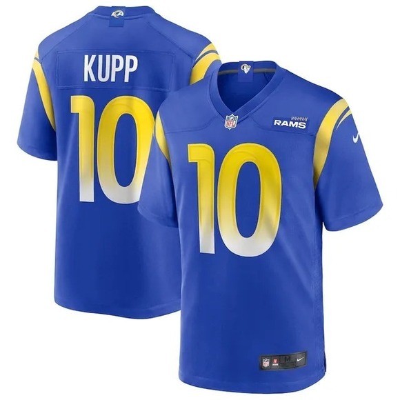Nike Other - Nike Cooper Kupp Los Angeles Rams #10 On-Field Game Jersey Blue Men's 3XL NWT